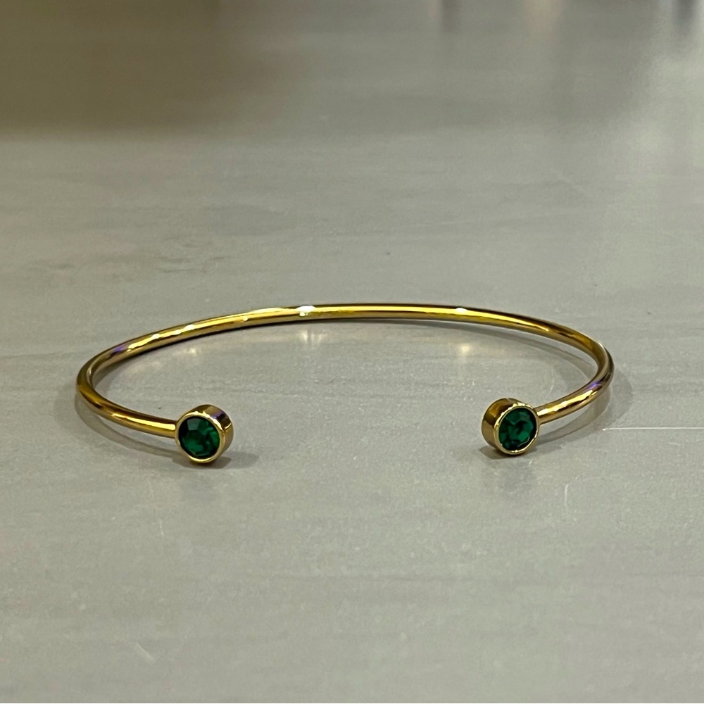 Alex and Ani - Emerald Flex Cuff Bracelet
